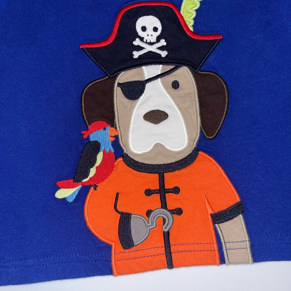 Gymboree Blue Pirate Dog Tee